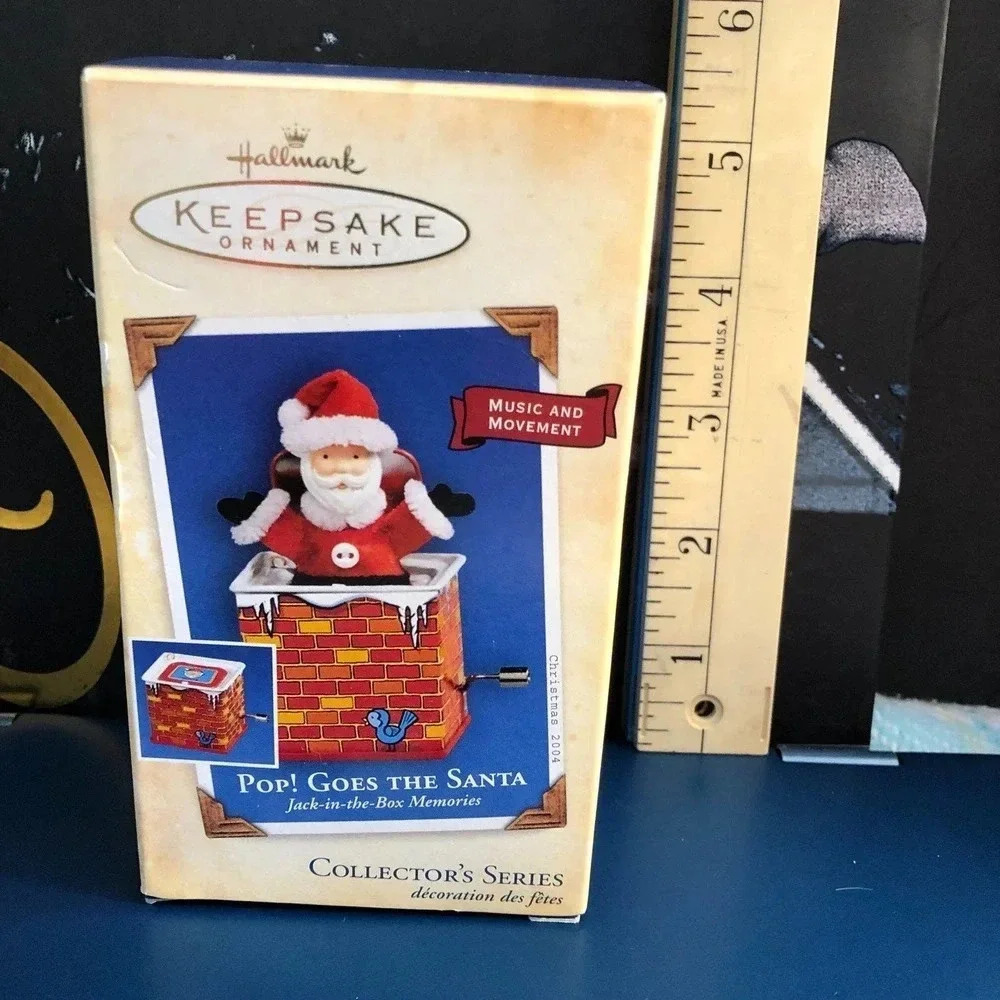 2004 Hallmark Christmas ornament Pop! Goes the Santa